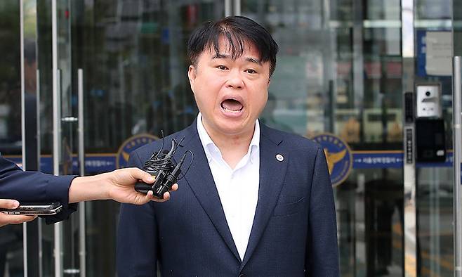 임현택 대한의사협회장. 의협은 개업의들로 구성된 단체로, 고소득 의사 대부분이 개업 의사에 해당한다. 뉴스1