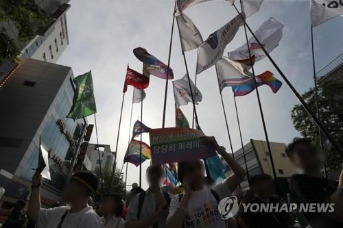 대구 퀴어문화축제 퍼레이드 [연합뉴스 자료사진. 재판매 및 DB 금지]