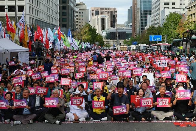 ▲윤석열 정권 퇴진 시국대회 [연합뉴스]