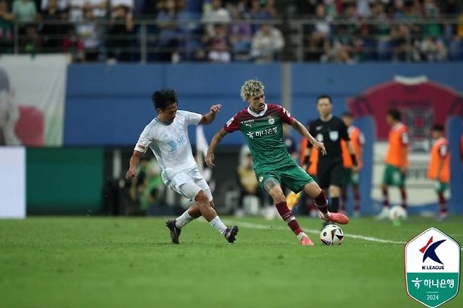 대전 미드필더 밥신. 사진=한국프로축구연맹