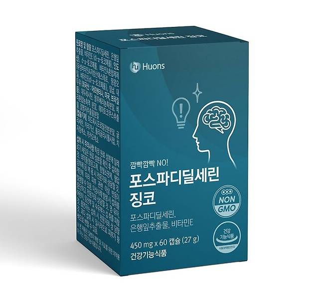 [서울=뉴시스]  ‘포스파티딜세린 징코’ (사진=휴온스 제공) 2024.09.27. photo@newsis.com *재판매 및 DB 금지