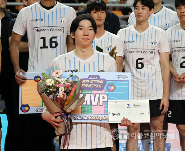 현대캐피탈 허수봉, kovo컵 남자부 mvp 선정.