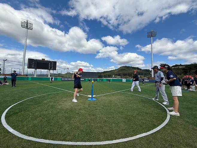 ▲ 2024 KBO 키즈클럽 구단 대항 티볼대회 ⓒKBO