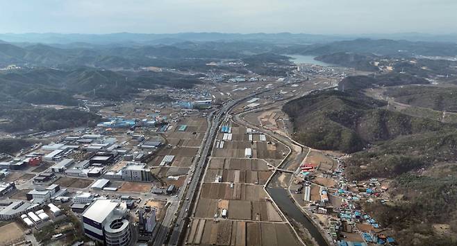 반도체 클러스터가  들어설 경기 용인시  처인구 남사읍. /용인시