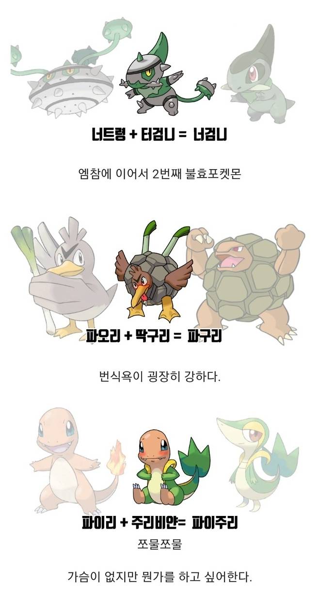 포켓몬 합성사진 모음