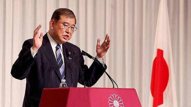 이시바 시게루 일본 집권 자민당 신임 총재 [사진 제공: 연합뉴스]