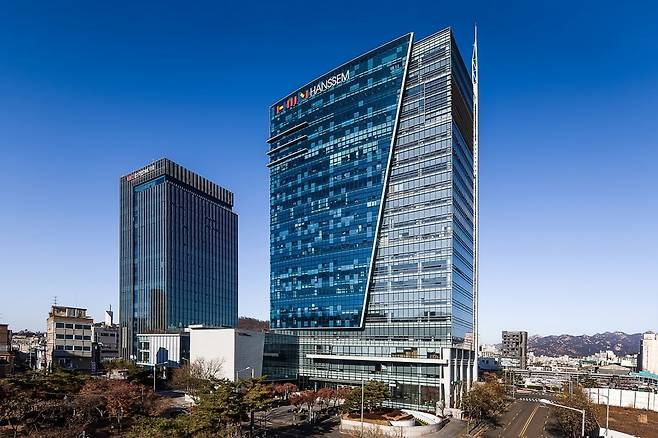 서울 마포구 상담 DMC 소재 한샘 사옥 모습 사진=한샘