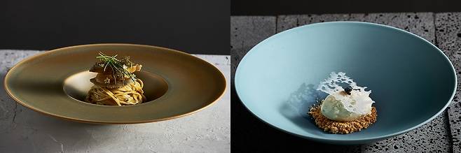 라브리의 파인다이닝 코스 메뉴 일부 [지준혁 라브리 대표 제공. 재판매 및 DB 금지]