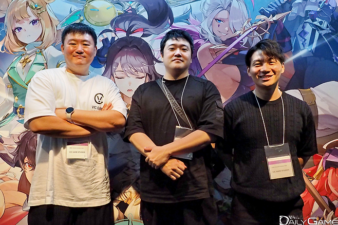 빅게임스튜디오의 이동준 PD, 한석준 아트PD, 이동교 CBO.