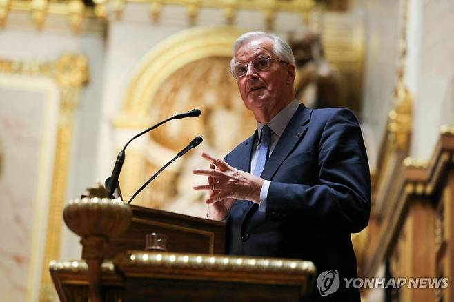 바르니에 총리 [AFP 연합뉴스. 재판매 및 DB 금지]