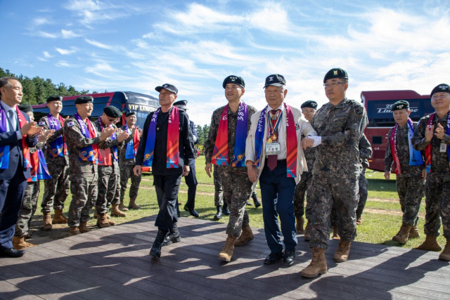 ▲ 육군 3군단는 2일 102기갑여단 사령부에서 38선 돌파’ 전승 기념행사를 개최했다.