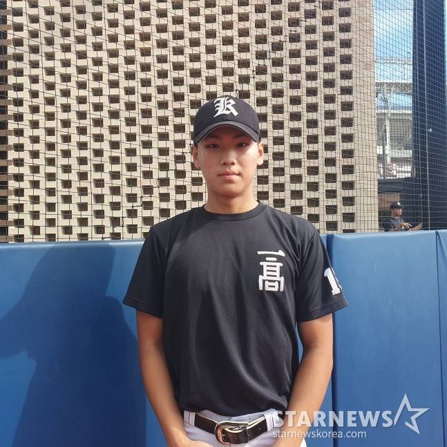 광주일고 2학년 김성준. /사진=김동윤 기자