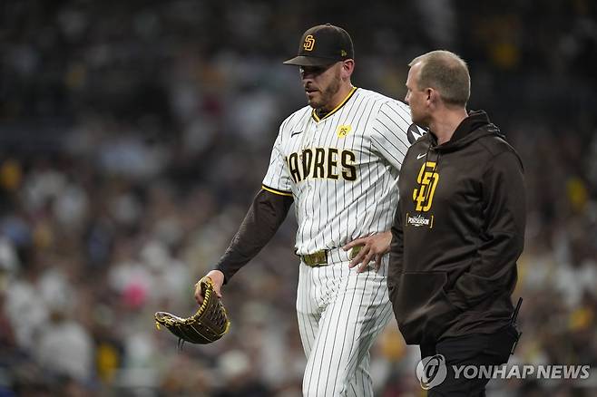 오른쪽 팔꿈치를 수술할 예정인 머스그로브  [AP=연합뉴스 자료사진]