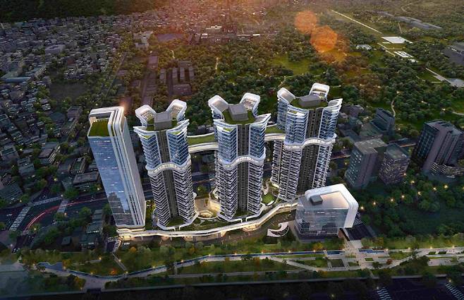 용산구 남영동 업무지구 2구역 재개발 사업 조감도 (사진=삼성물산 건설부문)