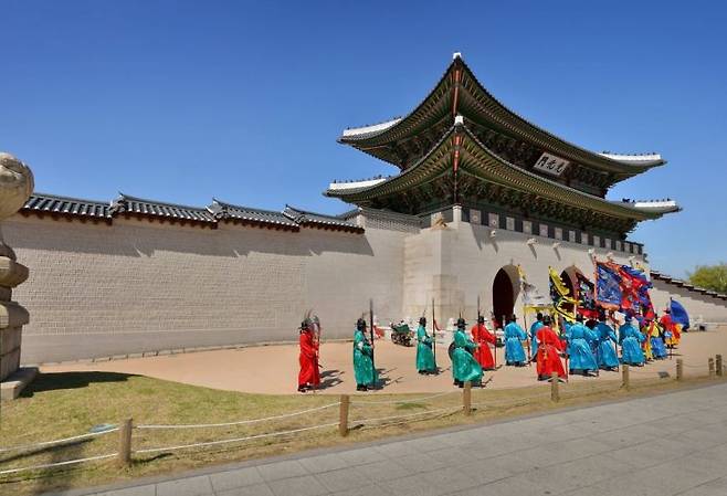 경복궁_광화문_수문장 교대의식 [사진=아시아경제]