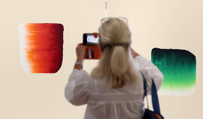 Correspondence: Lee Ufan and Mark Rothko exhibition held in Pace Gallery Seoul. / News1