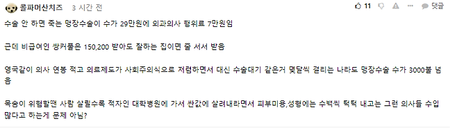 맹장1.PNG (팩트체크) 맹장수술 수가 29만원은 정말 사실일까?