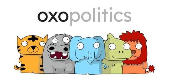 옥소폴리틱스의 캐릭터들. 간단한 정치성향 테스트를 거쳐 호랑이, 코끼리, 하마, 공룡 등 다섯 동물 성향으로 분류돼 자신의 정치 성향을 표현하고 공유한다. [사진 옥소폴리틱스]