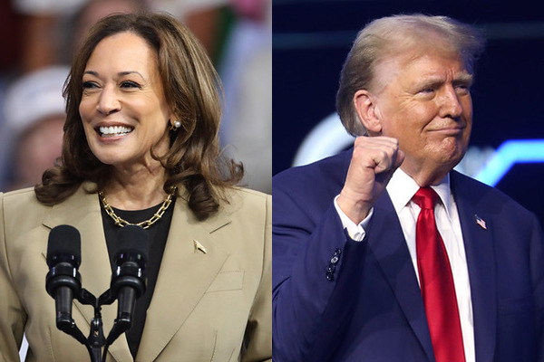 ▲ 카멀라 해리스(Kamala Harris) 부통령(왼쪽 사진)과 도널드 트럼프(Donald Trump) 미국 전 대통령. 사진=flickr