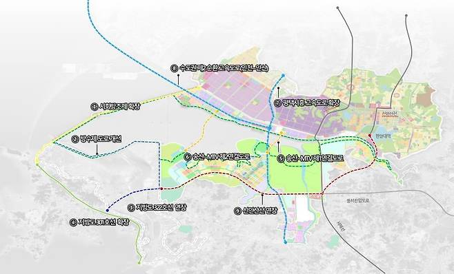 시화호 주변 광역교통망 개선 방안. 국토교통부 제공