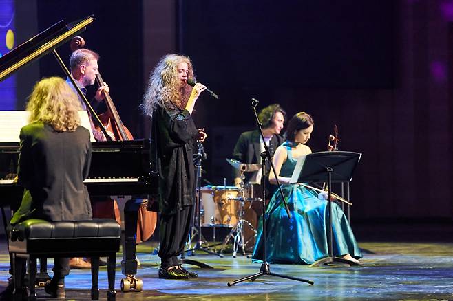 The BPAM Project Band performs "Open Your Arms" during the opening ceremony of the Busan International Performing Arts Market on Friday. (Busan Cultural Foundation)