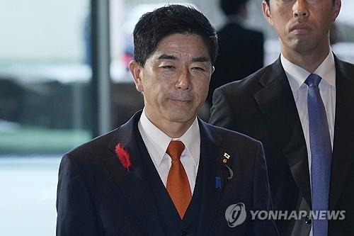 마키하라 히데키 법무상 [AP 연합뉴스 자료사진. 재판매 및 DB 금지]