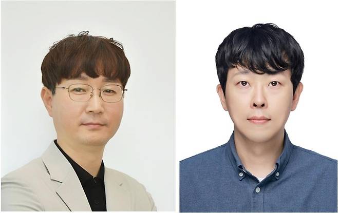 남중현 삼성SDI그룹장(왼쪽)과 김범주 씨에스아이엔테크 수석연구원 [과기정통부 제공. 재판매 및 DB 금지]