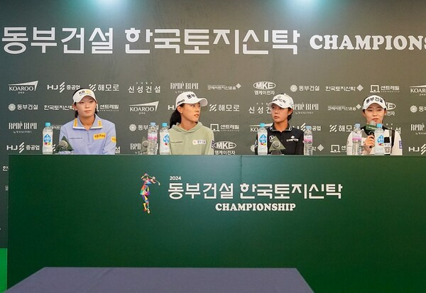 2024년 한국여자프로골프(KLPGA) 투어 변형 스테이블포드 방식 대회인 동부건설·한국토지신탁 챔피언십에 출전하는 방신실, 박주영, 박지영, 김수지 프로. 사진제공=대회조직위