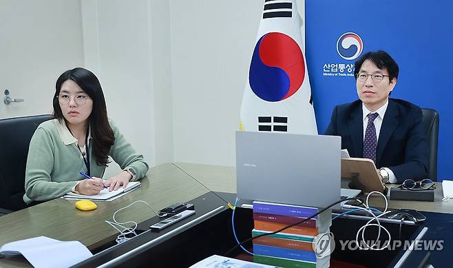 노건기 산업부 통상교섭실장(오른쪽) [산업통상자원부 제공. 재판매 및 DB 금지]