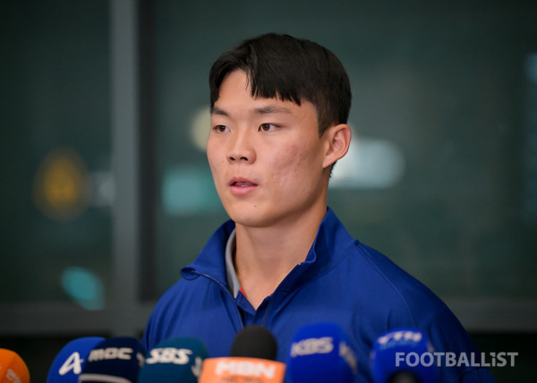 오현규(대한민국 남자 축구대표팀). 서형권 기자