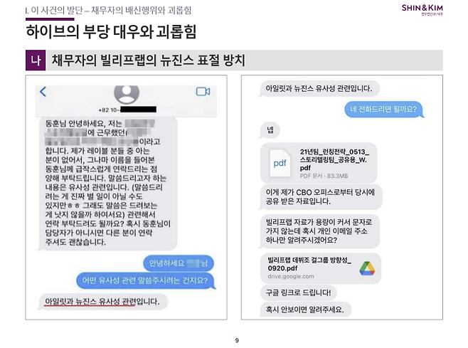 사진=민희진 전 대표이사 측 제공