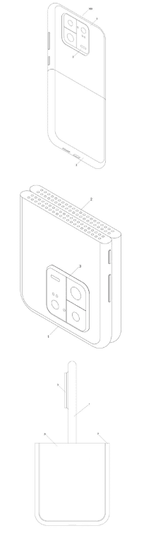 최근 샤오미가 분리가 가능한 새로운 형태의 미래형 폴더블폰 특허를 등록했다. [사진출처=콰이커지]