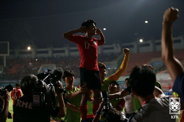 이승우(당시 아시안게임 대표팀). 대한축구협회 제공