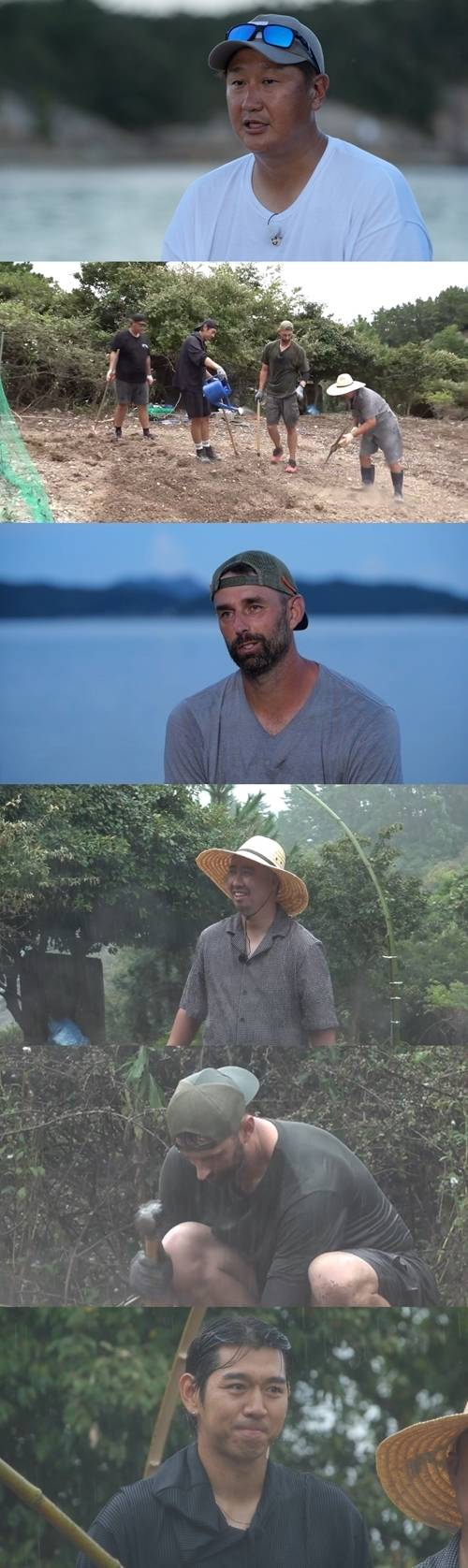 ‘푹 쉬면 다행이야’ 0.5성급 무인도 임원 재도전자 이대호가 유희관, 이대은, 니퍼트를 경악하게 한 대형 프로젝트를 준비한다. 사진=MBC