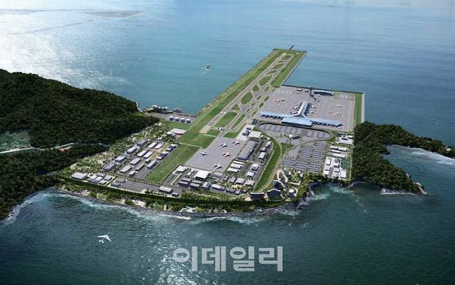 가덕도신공항 조감도.(사진=국토교통부)