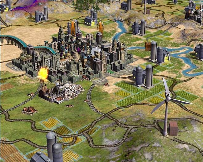 3D 도입으로 확 달라진 모습을 보였던 문명4