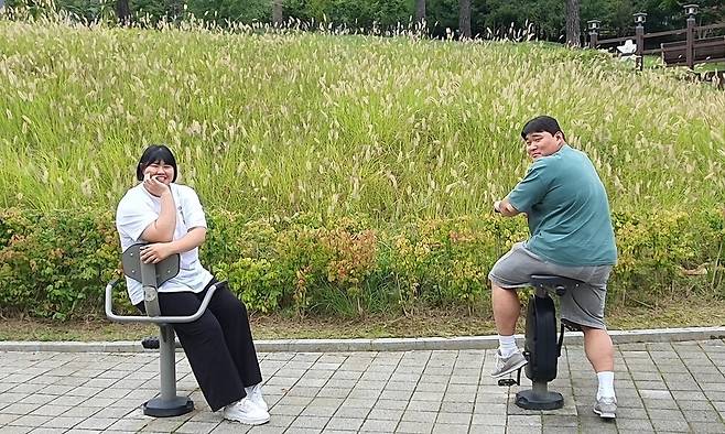 김하윤(안산시청)과 김민종(양평군청). 남지은 기자