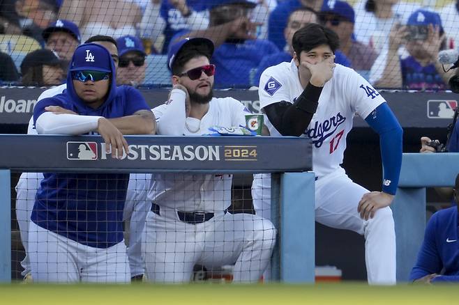 오타니 쇼헤이와 다저스 선수들. AP·연합뉴스