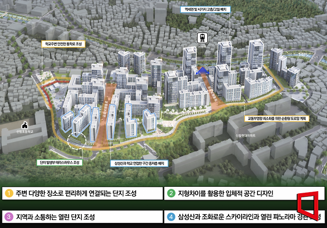 신림5구역 신통기획 종합구상도(사진=서울시)