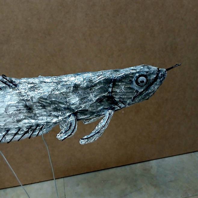 만들기) 은색 아로와나!