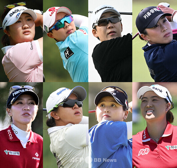 2024년 미국여자프로골프(LPGA) 투어 '가을 아시안 스윙' 두 번째 대회인 BMW 레이디스 챔피언십에 출전하는 유해란, 김효주, 신지애, 양희영, 리디아 고, 김세영, 최혜진, 이민지 프로. 사진제공=ⓒAFPBBNews = News1