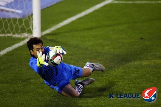 김병지 대표의 현역 시절 모습. 사진=프로축구연맹