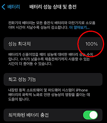 배터리 교체 후 성능이 100%로 늘었다. 하하./사진=남형도 기자