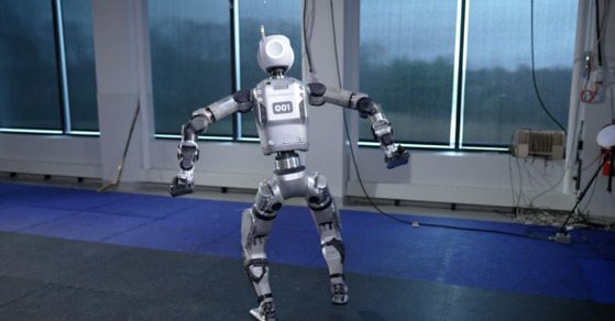 Boston Dynamics' Atlas, a two-legged walking robot. [SCREEN CAPTURE]