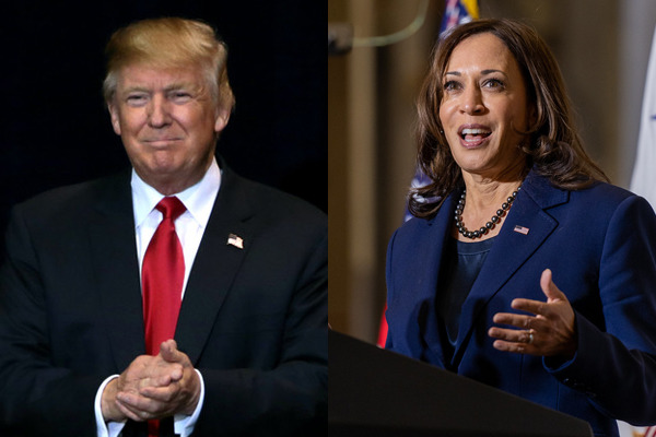 ▲ 도널드 트럼프(Donald Trump) 미국 전 대통령(왼쪽 사진)과 카멀라 해리스(Kamala Harris) 부통령. 사진=flickr