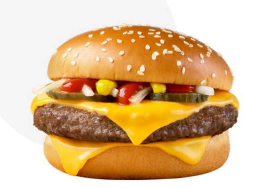 쿼터 파운더 버거 . 맥도날드 홈페이지 캡쳐.