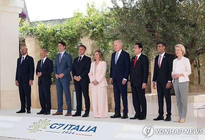 6월 열린 G7 정상회의 [UPI 연합뉴스 자료사진. 재판매 및 DB 금지]