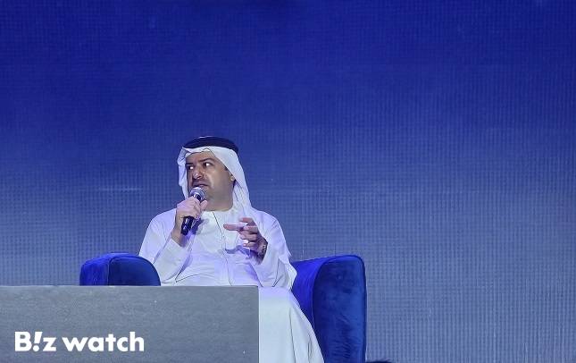 마완 알자로니 두바이 블록체인센터 CEO(최고경영자)가 22~23일 아랍에미리트 두바이에서 열린 '블록체인라이프 2024'에서 대담하고 있다. /사진=비즈워치