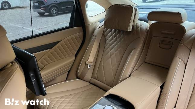 G80 전동화 부분변경 2열./사진=정민주기자