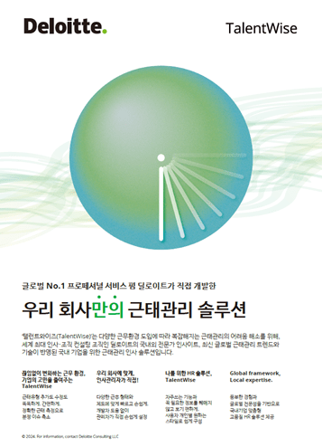 탤런트와이즈 서비스 소개 (출처 한국 딜로이트 그룹)